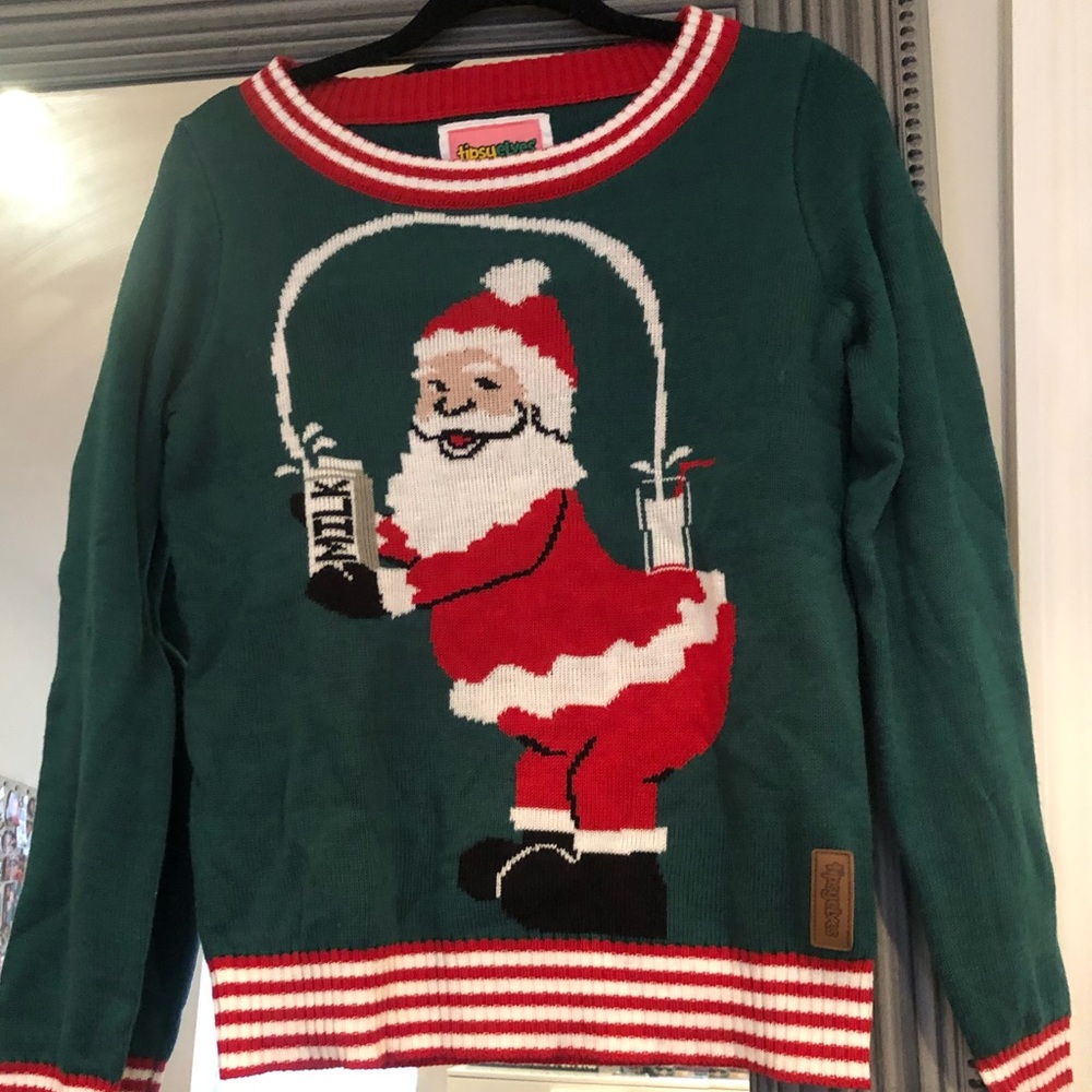 SANTA MILK SWEATER *TIPSY ELVES*